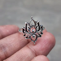 Zen Echo: Artisan Handcrafted 925 Sterling Silver Lotus