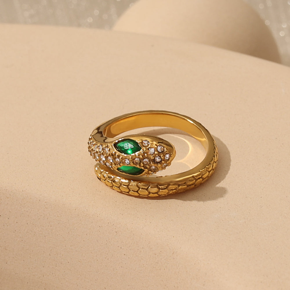 The Sentinel: Architectural Snake Head Ring
