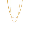 Serpent's Whisper: Minimalist 18k Gold Snake Necklace
